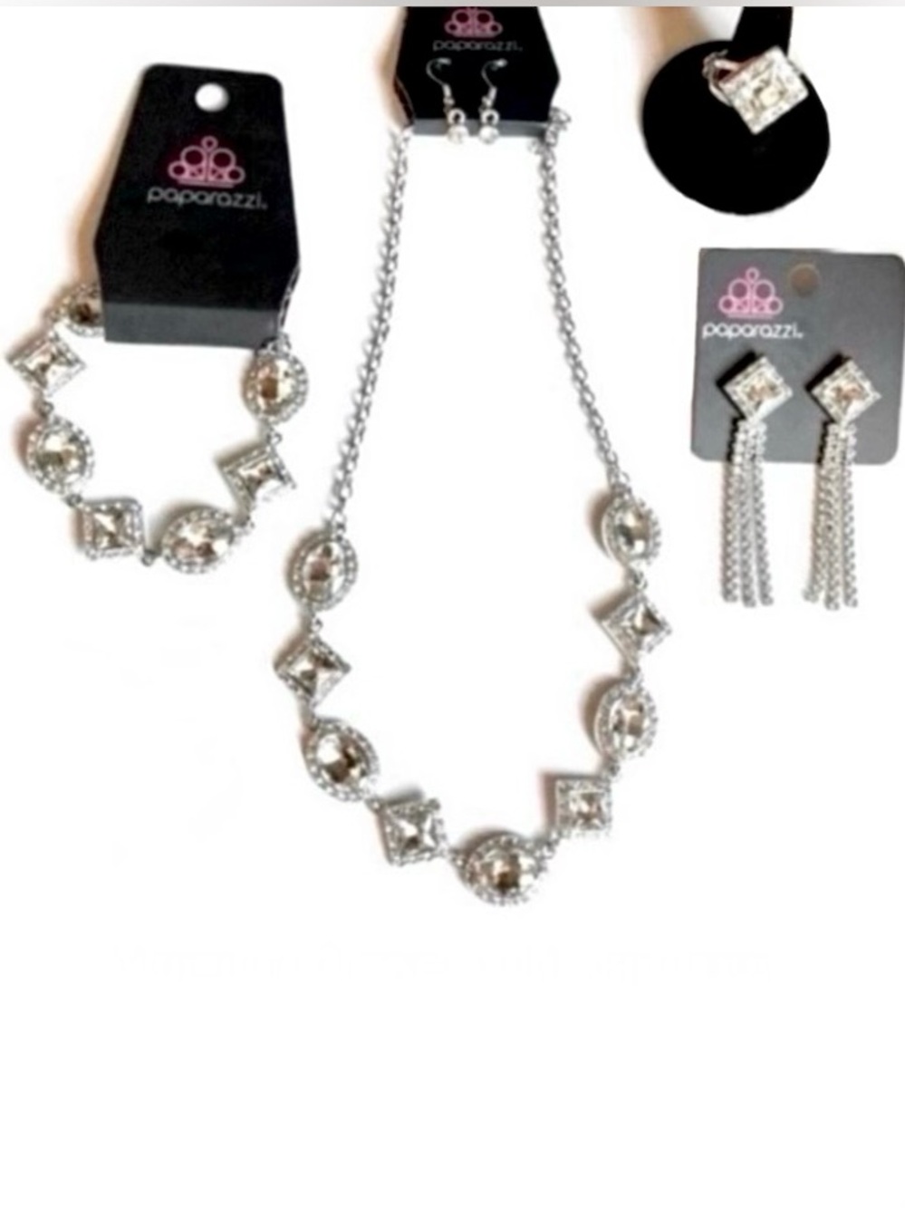 Paparazzi Geometric Rhinestone Jewelry Set